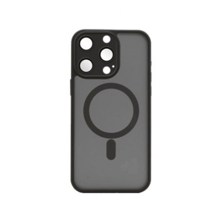 CUSTODIA IN SILICONE PER IPHONE 17 PRO TRASP+NERO