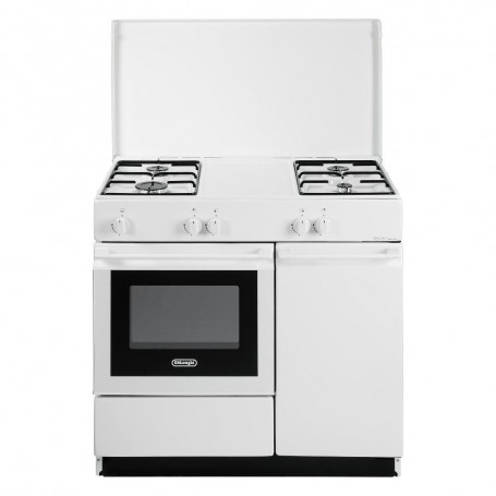 CUCINA A GAS 4 FUOCHI 86X50 BIANCA FORNO GAS +P.B.