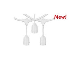 KIT CATENARIA 10METRI 10 PORTALAMPADA E27 BIANCO