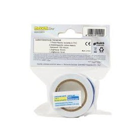 NASTRO ISOLANTE 19MM 10MT BIANCO 2PEZZI