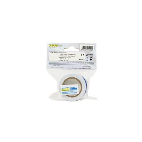 NASTRO ISOLANTE 19MM 10MT BIANCO 2PEZZI