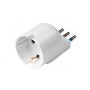 ADATTATORE SPINA SCHUKO 10A+T BIANCO