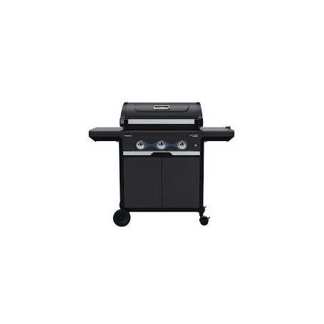BARBECUE A GAS CON TRE BRUCIATORI NERO
