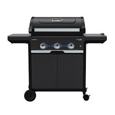 BARBECUE A GAS CON TRE BRUCIATORI NERO