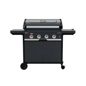 BARBECUE A GAS CON 4 BRUCIATORI NERO
