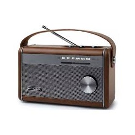 RADIO PORTATILE AM/FM BLUETOOTH MARRONE