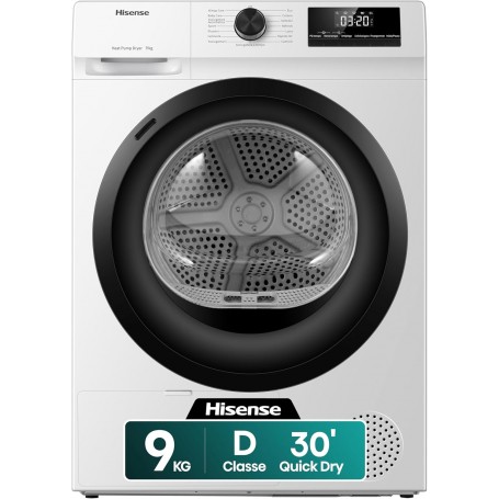 ASCIUGATRICE 9KG CLASSE D POMPA DI CALORE