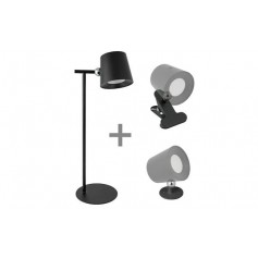 LAMPADA DA TAVOLO A LED RICARICABILE 3IN1 NERO
