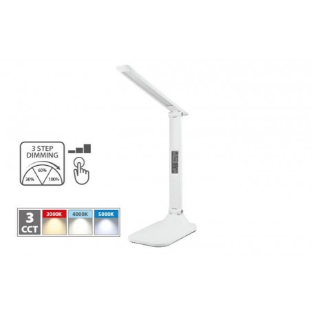LAMPADA DA TAVOLO A LED RICARICABILE HIRO BIANCO