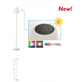 LAMPADA DA TERRA A LED RICARICABILE RGB SOLAR WH