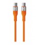 CAVO DATI DA TYPE-C A TYPE-C 1,5MT 60WATT ORANGE