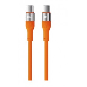 CAVO DATI DA TYPE-C A TYPE-C 1,5MT 60WATT ORANGE