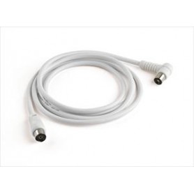 Cavo Antenna Con Plug 90° 2mt Bianco