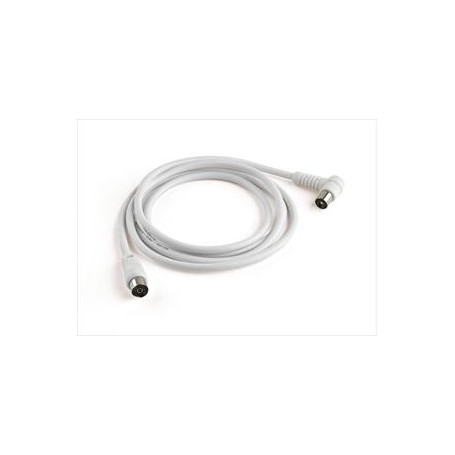CAVO ANTENNA CON PLUG 90° 2MT BIANCO