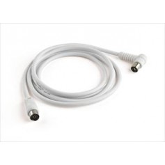 CAVO ANTENNA CON PLUG 90° 2MT BIANCO