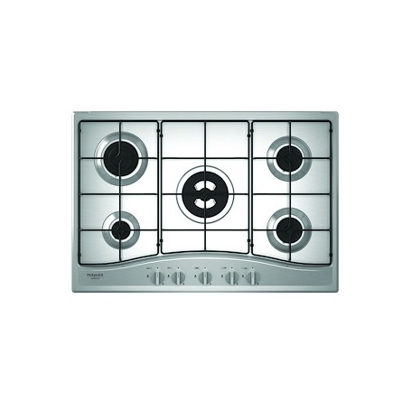 PIANO COTTURA A GAS 5 FUOCHI 75CM INOX