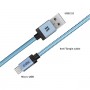 CAVO DATI USB 2.0 A MICRO USB 1,0 COLOR AZZURRO
