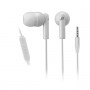 CUFFIA AURICOLARE CON MICROFONO JACK 3.5 MM WHITE