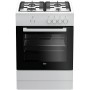 CUCINA A GAS 4 FUOCHI 60X60 INOX FORNO A GAS