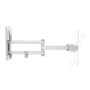 SUPPORTO TV 14-43 PER LCD 2 SNODI BIANCO