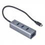 HUB USB 4PORTE COLOR GREY