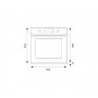 FORNO INCASSO ELETTRICO 76LT 5FUNZIONI CLAS A INOX
