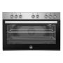 CUCINA A GAS 5 FUOCHI 90X60 INOX FORNO ELETTRICO