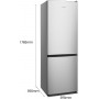 FRIGO COMBINATO 292LT CLASSE E NO FROST INOX