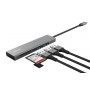 HUB USB-C 3 PORTE USB 3.2 CARD READER ALLUMINIO