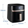 FRIGGITRICE AD ARIA 1800WATT 9LT NERA
