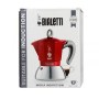 CAFFETTIERA 2 TAZZE PER INDUZIONE CROMO E ROSSO