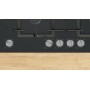 PIANO COTTURA A GAS 5 FUOCHI 90CM IN VETRO NERO