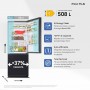 FRIGO COMBINATO 508LT CLASSE E NO FROST BLACK INOX