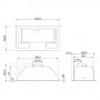 CAPPA ASPIRANTE AD INCASSO 60CM INOX