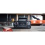 RADIO PORTATILE A CASSETTE CON LETTORE CD NERO