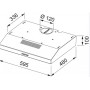 CAPPA ASPIRANTE SOTTOPENSILE 60CM CLASSE C 1MOTORE