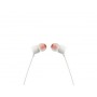 CUFFIA AURICOLARE IN EAR CON MICROFONO FLAT BIANCO