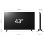 TV 43 UHD 4K SMART TV DVB-T2 CLASSE G TVSAT