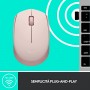 MOUSE OTTICO WIRELESS TASTI 3 CON SCROLL ROSA